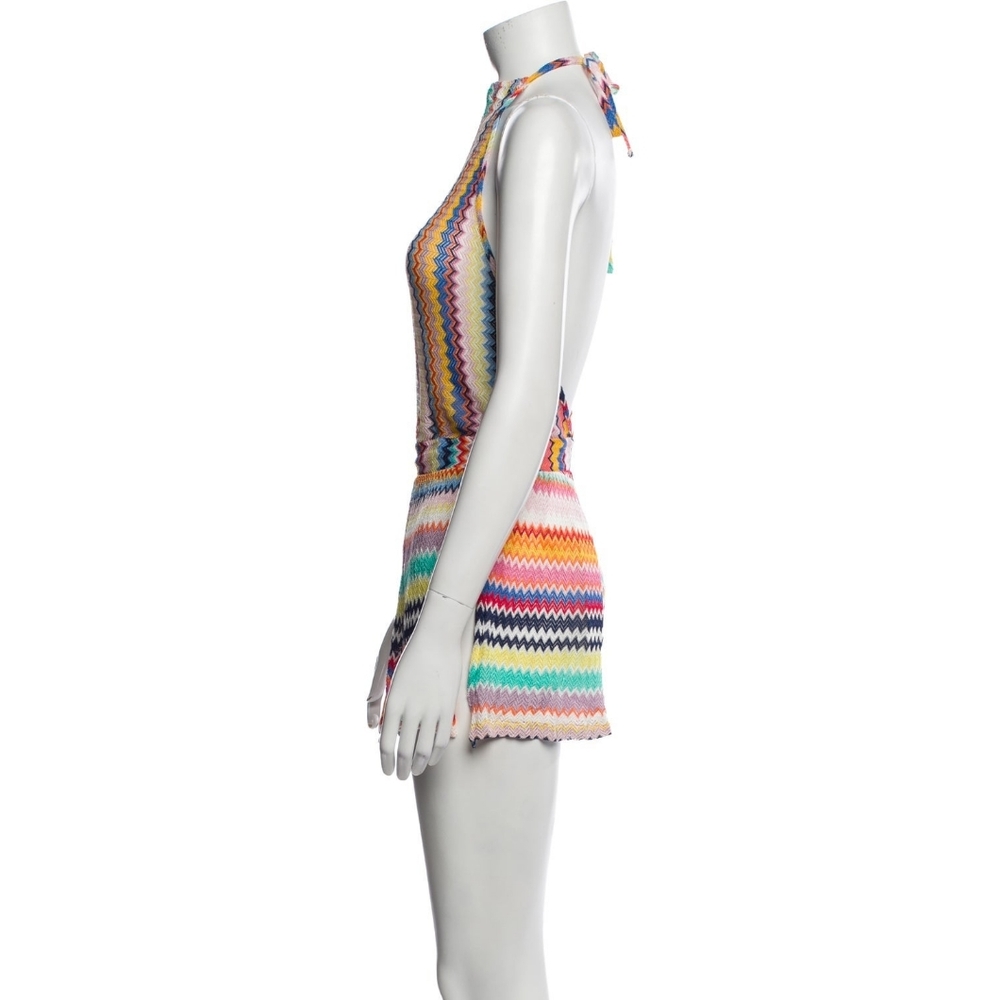 Missoni Mare Chevron Pattern Knit Halter Neck Low… - image 2